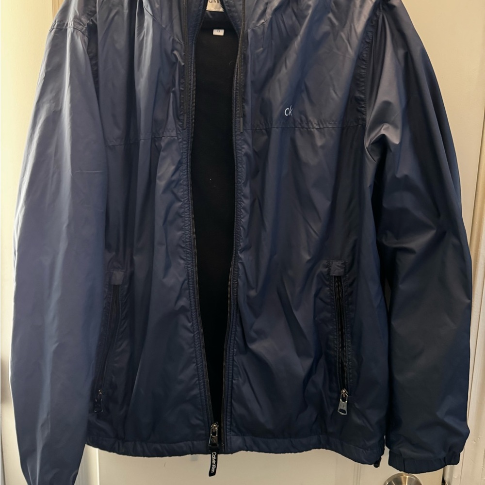Calvin Klein Blue Windbreaker Jacket